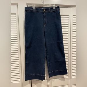 Loft Wide Leg Cropped Jeans